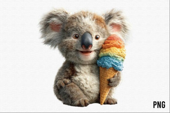 Download Summer Ice Cream Animals Clipart - Animals clipart Collection