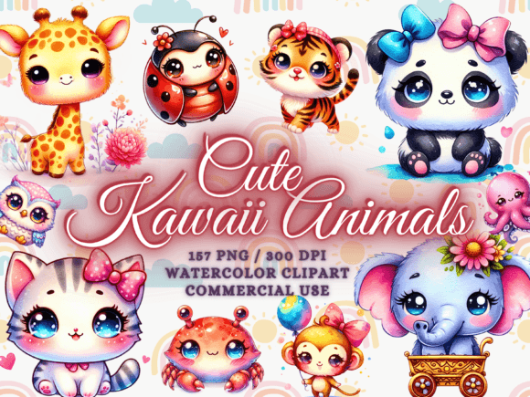 Download Kawaii Animals Clipart - Kawaii Clipart - Animals clipart Collection