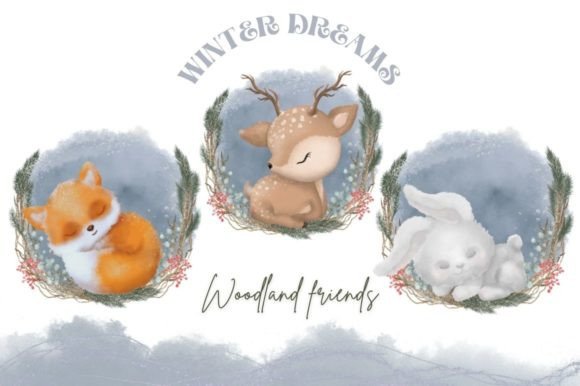 Download Winter Woodland Animals Clipart - Animals clipart Collection