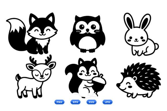 Download Cute Woodland Animals Clipart - Animals clipart Collection