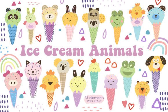 Download Ice Cream Animals Clipart - Animals clipart Collection