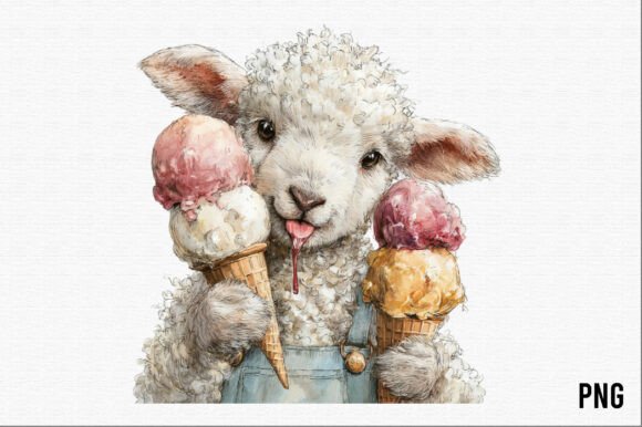 Download Summer Ice Cream Animals Clipart PNG - Animals clipart Collection