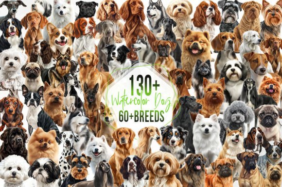 Download 130+ Watercolor Dogs - Dogs Collection