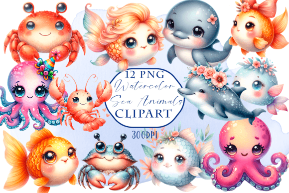 Download Sea Animals Clipart - Sea Animals Png - Animals clipart Collection