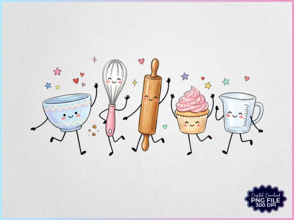 Download Baking Doodles Characters PNG - Character Collection