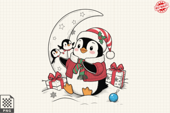 Download Dressed for Christmas Baby Penguin PNG - Baby penguin png Collection