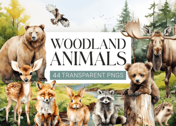 Download Watercolor Woodland Animals Clipart - Animals clipart Collection