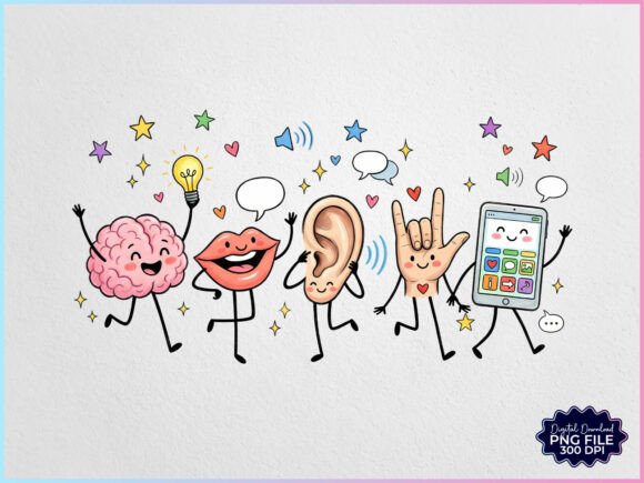 Download Speech Therapy Doodles Characters PNG - Character Collection