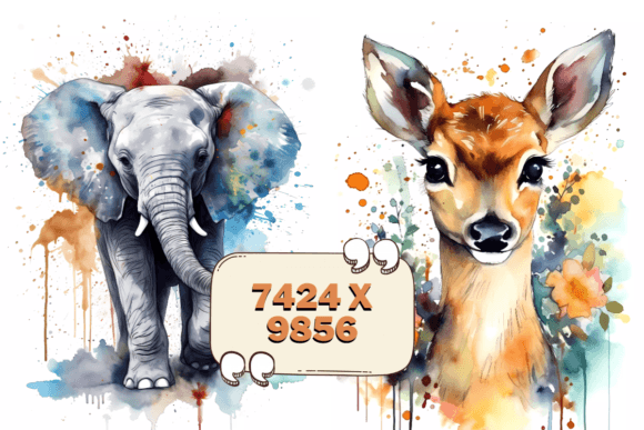 Download 23 Watercolor Animals Clipart Bundle HQ - Animals clipart Collection