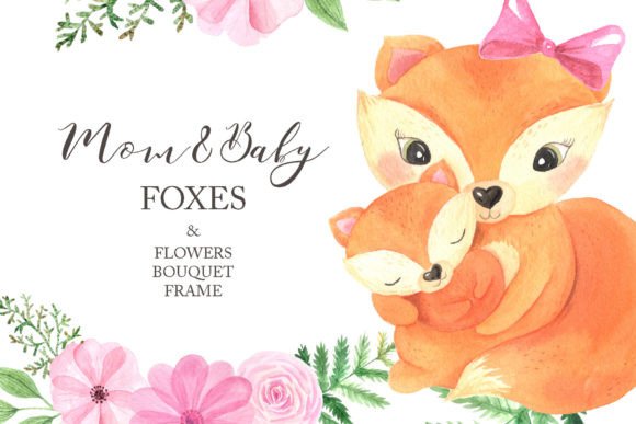 Download Watercolor Fox Family Animals Clipart - Animals clipart Collection
