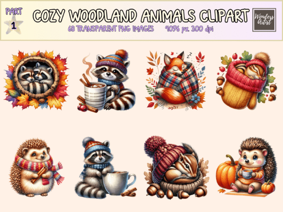 Download Cozy Woodland Animals Clipart - Animals clipart Collection