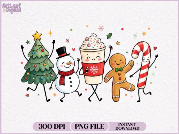 Download Christmas Doodles Characters PNG - Character Collection
