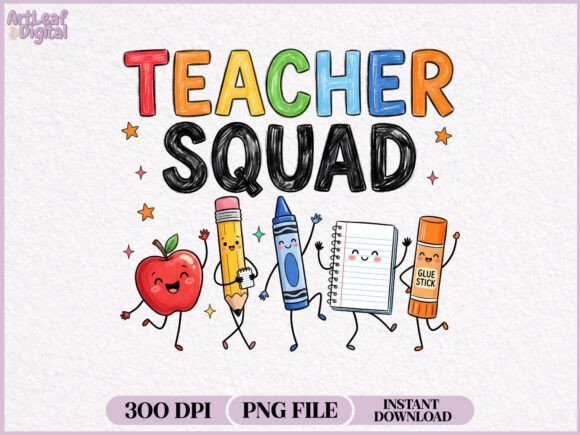 Download Teacher Squad Doodles Characters PNG - Character Collection